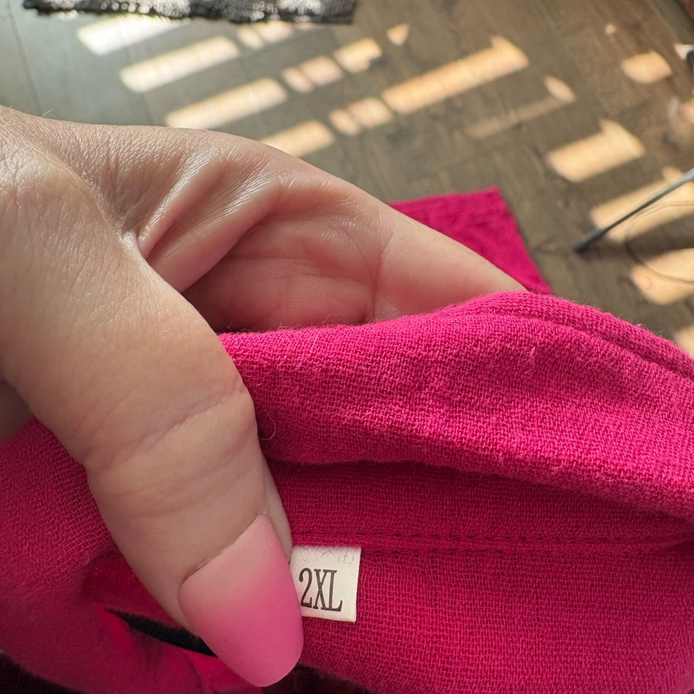 Vibrant Pink Women's Shorts Set - Picture 4 of 4